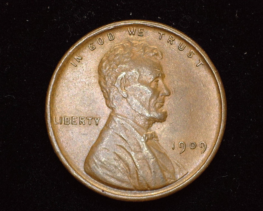 1909 VDB Lincoln Wheat Penny/Cent AU - US Coin