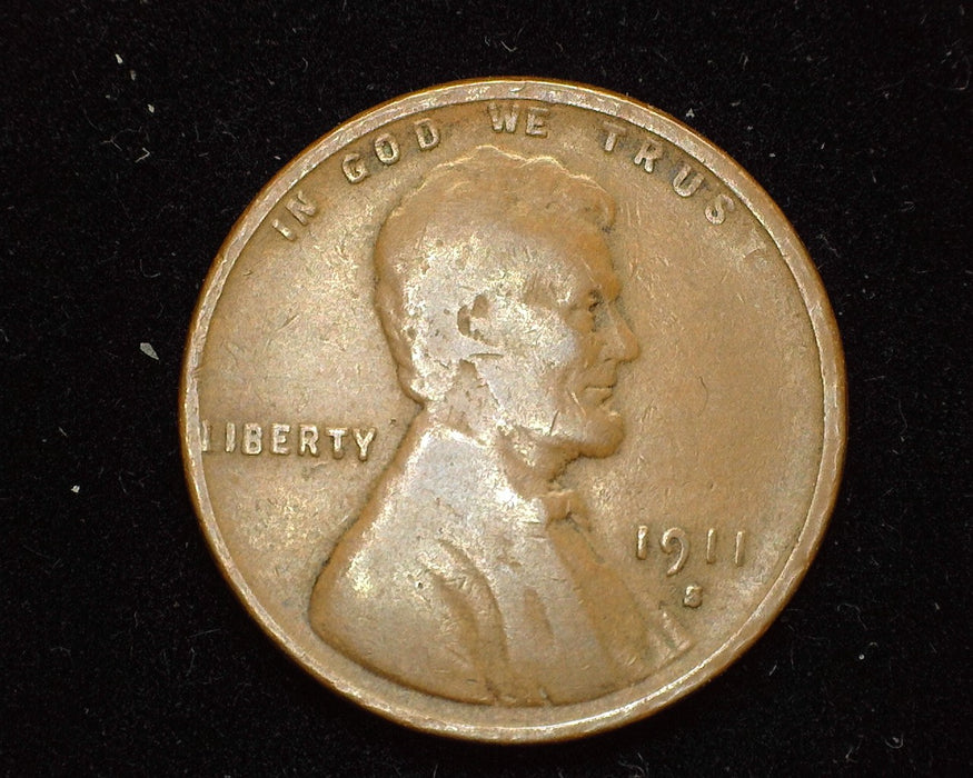 1911 S Lincoln Wheat Penny/Cent VG - US Coin