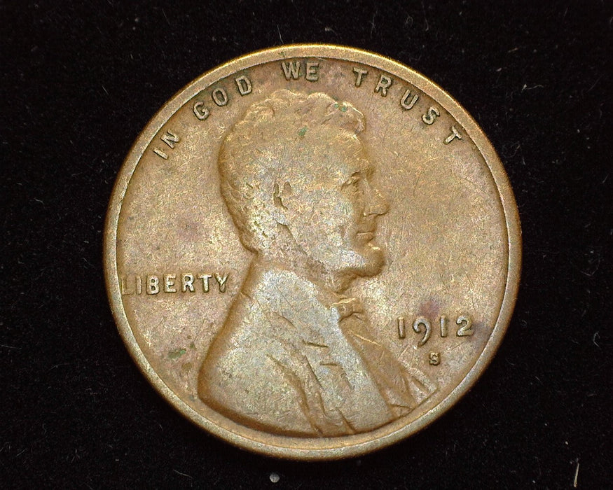 1912 S Lincoln Wheat Penny/Cent G - US Coin