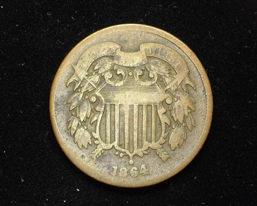 1864 Two Cent Piece G - US Coin