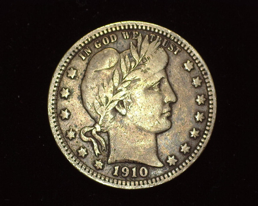 1910 Barber Quarter F - US Coin