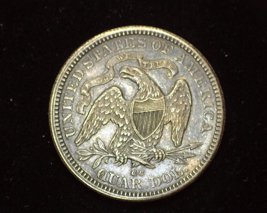 1876 CC Liberty Seated Quarter AU - US Coin