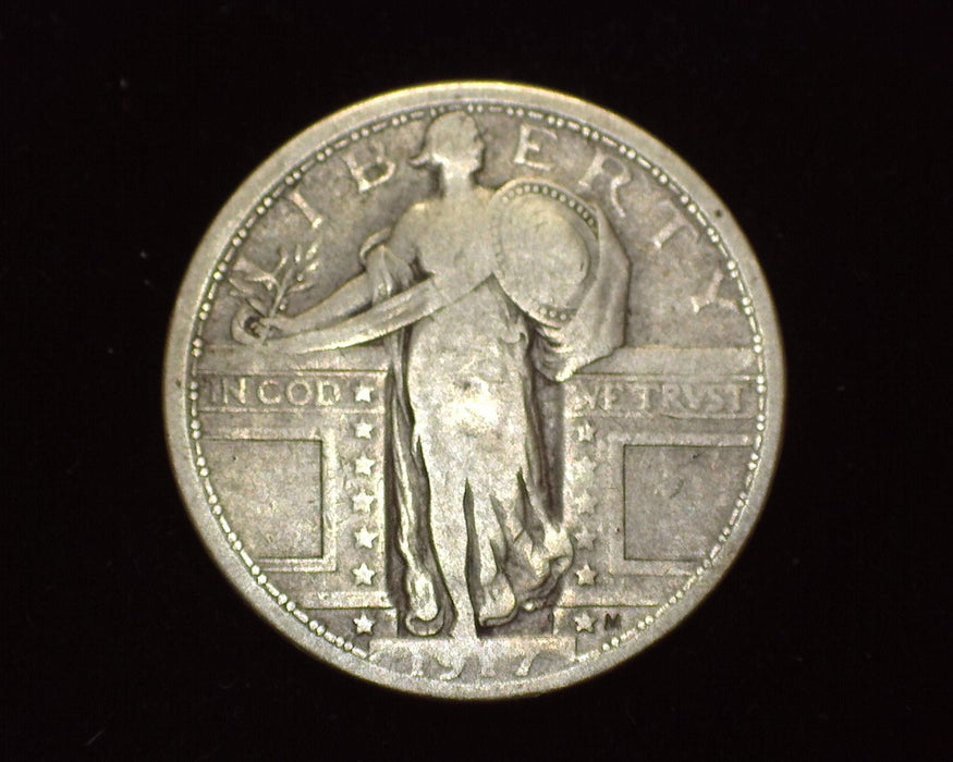 1917 Type 1 Standing Liberty Quarter VG - US Coin