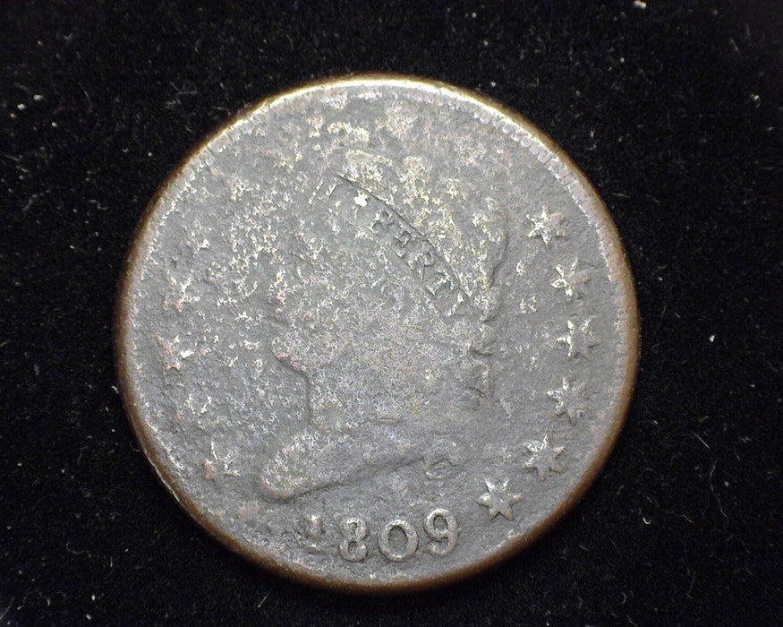 1809 Large Cent Classic Head VG Pitting - US Coin