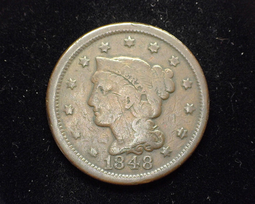 1848 Large Cent Classic Head VG - US Coin