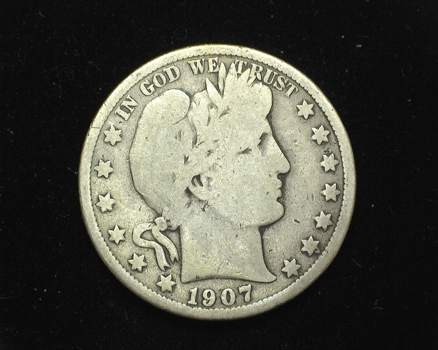 1907 D Barber Half Dollar G - US Coin