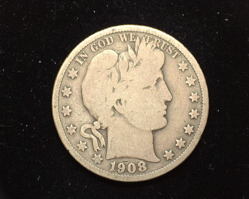 1908 Barber Half Dollar VG - US Coin