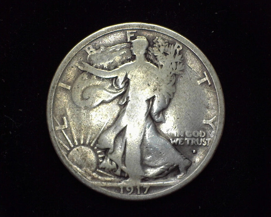 1917 D Liberty Walking Half Dollar G Obverse - US Coin