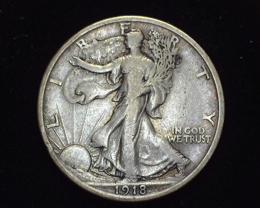 1918 Liberty Walking Half Dollar F - US Coin