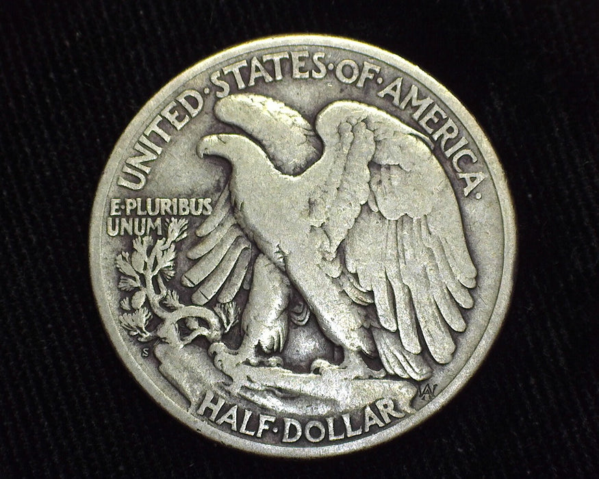 1919 S Liberty Walking Half Dollar F - US Coin