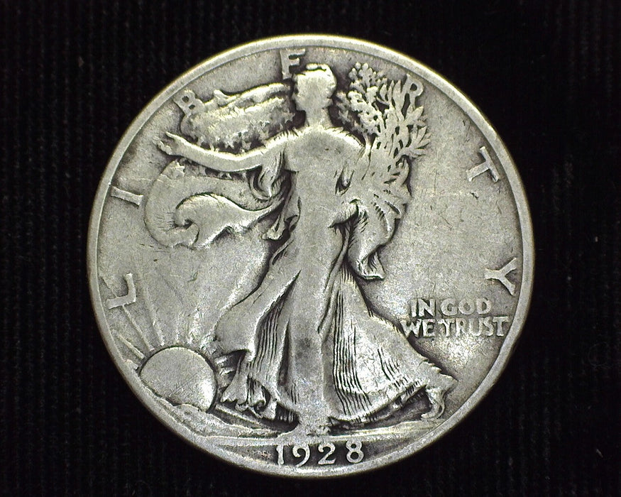 1928 S Liberty Walking Half Dollar F - US Coin