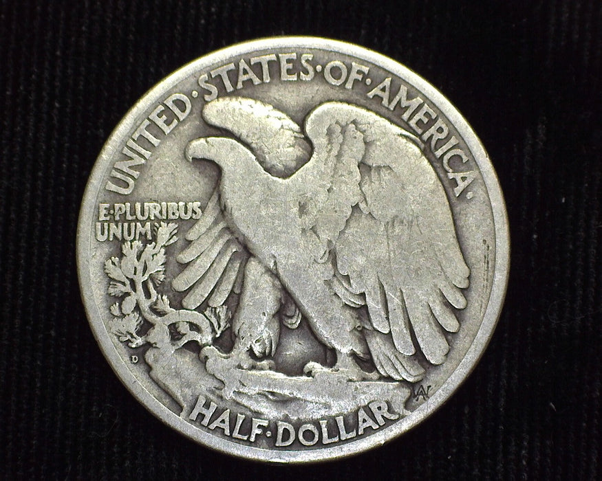 1929 D Liberty Walking Half Dollar VG/F - US Coin