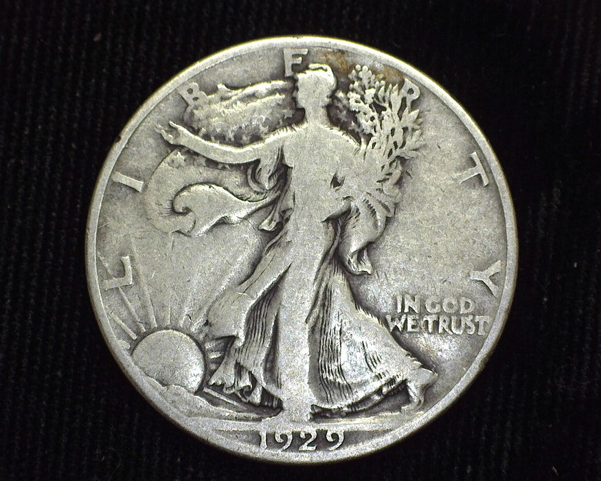 1929 D Liberty Walking Half Dollar VG/F - US Coin