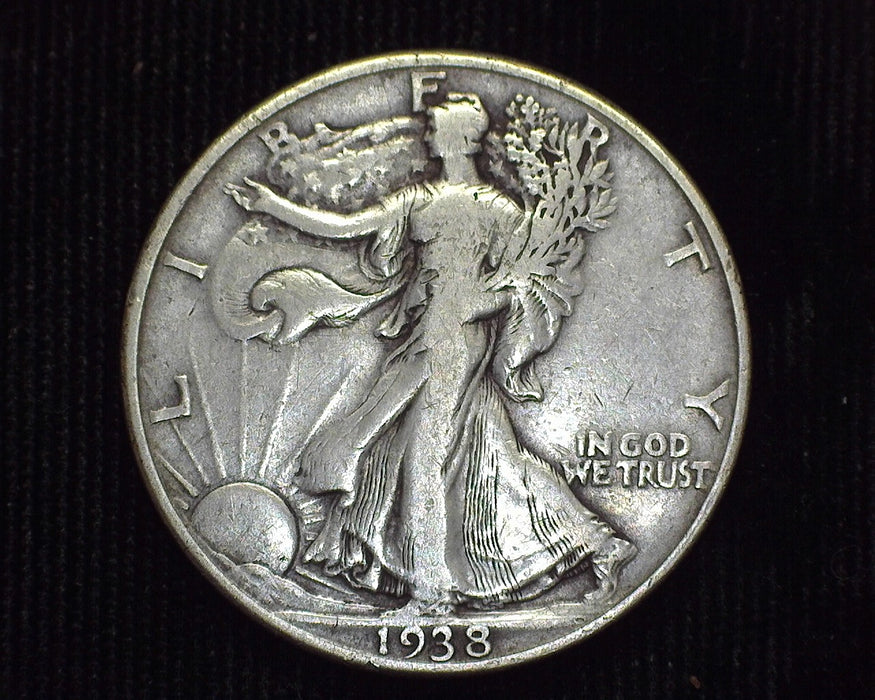 1938 D Liberty Walking Half Dollar VG/F - US Coin