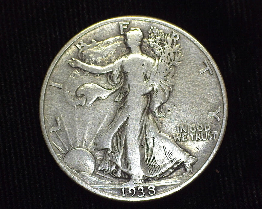 1938 D Liberty Walking Half Dollar VG/F - US Coin