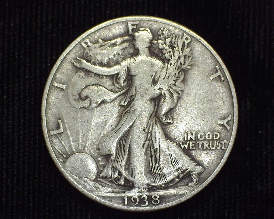 1938 D Liberty Walking Half Dollar VG - US Coin