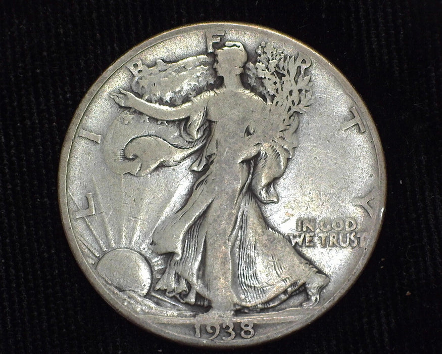 1938 D Liberty Walking Half Dollar VG - US Coin