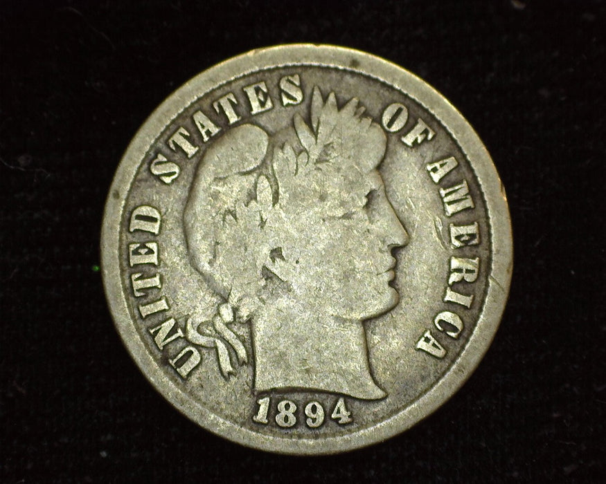 1894 Barber Dime VG - US Coin