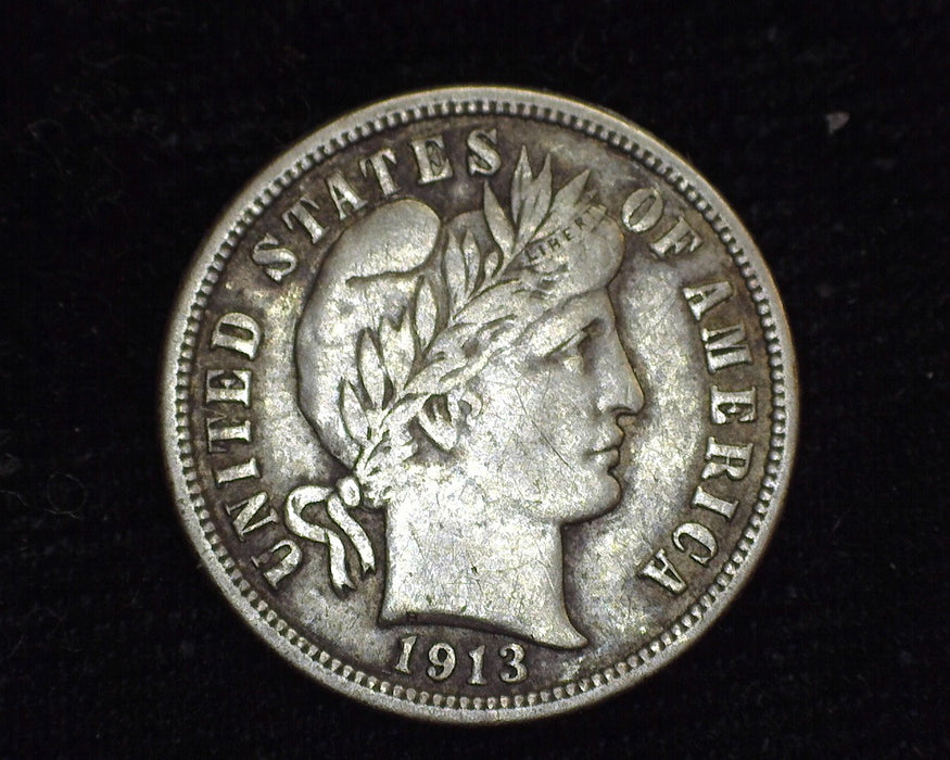 1913 Barber Dime F - US Coin