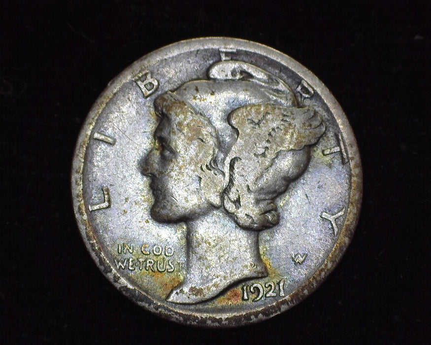 1921 D Mercury Dime VG - US Coin