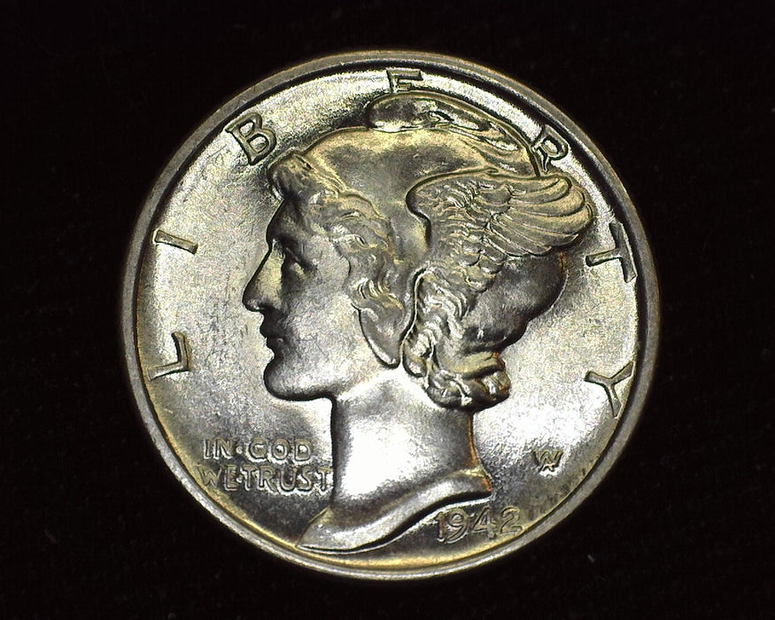 1942 Mercury Dime BU Choice FSB - US Coin