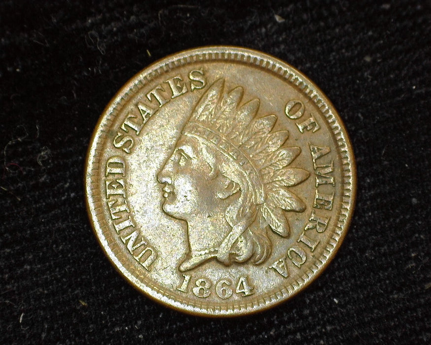 1864 Bronze Indian Head Penny/Cent XF - US Coin