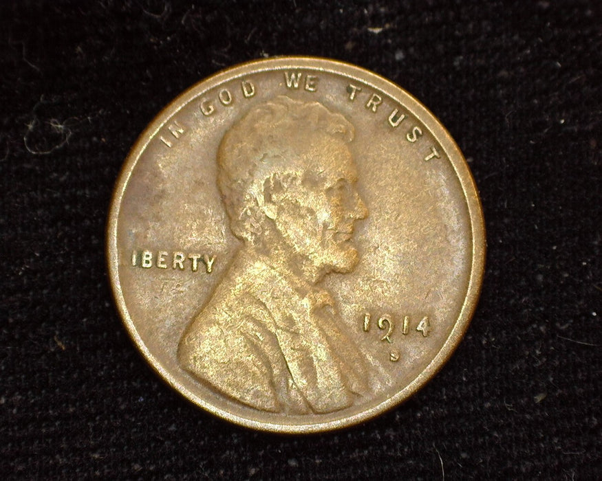 1914 S Lincoln Wheat Penny/Cent VF - US Coin