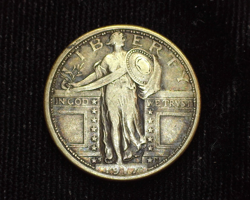 1917 S Type 1 Standing Liberty Quarter VF - US Coin