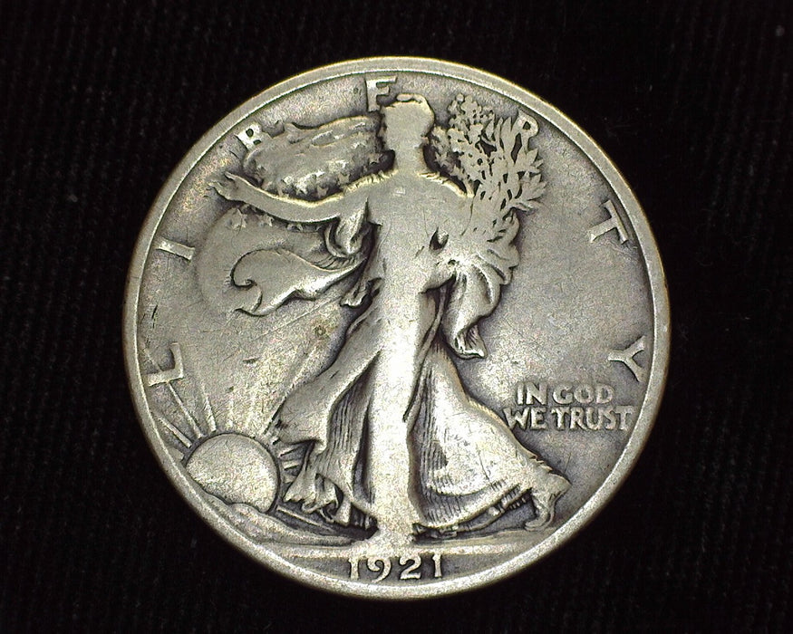 1921 D Liberty Walking Half Dollar VG - US Coin