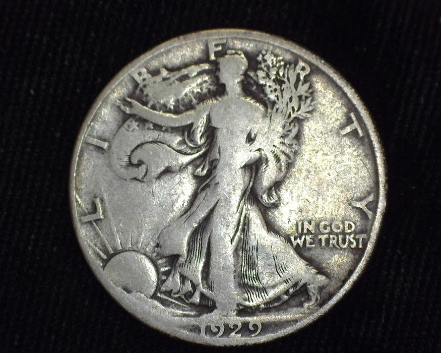 1929 D Liberty Walking Half Dollar VG - US Coin