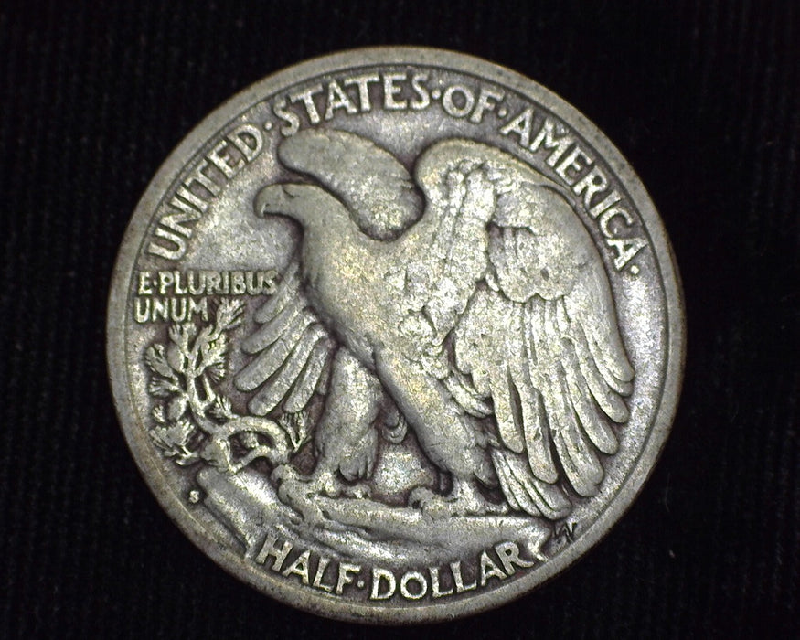 1929 S Liberty Walking Half Dollar F - US Coin