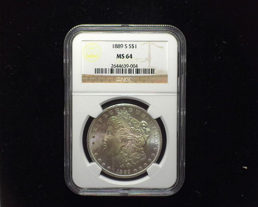 1889 S Morgan Silver Dollar NGC MS 64 - US Coin