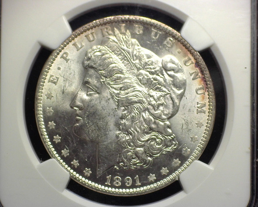 1891 Morgan Silver Dollar NGC MS 63 - US Coin