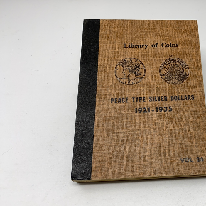 Library of Coins Vol 26 Peace Silver Dollars Coin Album-Used