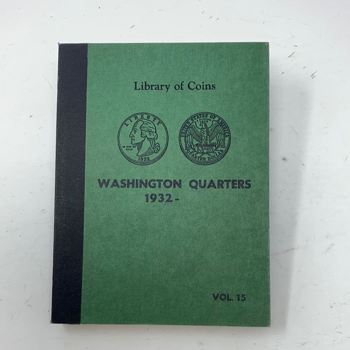 Library of Coins Vol 15 Washington Quarters Coin Album-Used