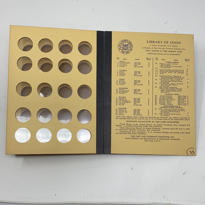 Library of Coins Vol 14 General Quarters Coin Album-Used