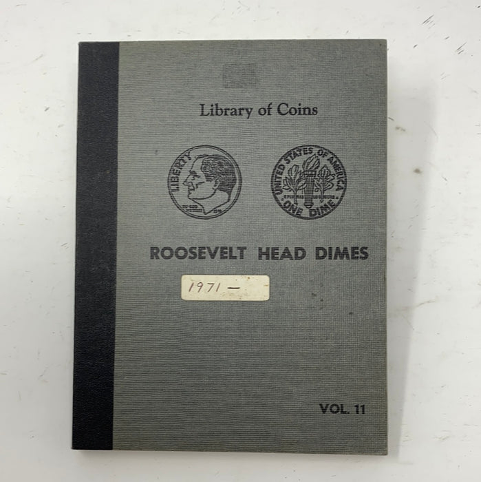 Library of Coins Vol 11 Roosevelt Head Dimes Coin Album-Used