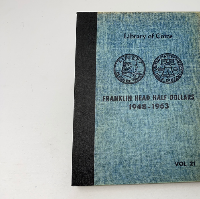 Library of Coins Vol 21 Franklin Half Dollars Coin Album-Used