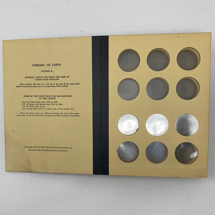 Library of Coins Vol 48 General Large Half Dollar Coin Album-Used