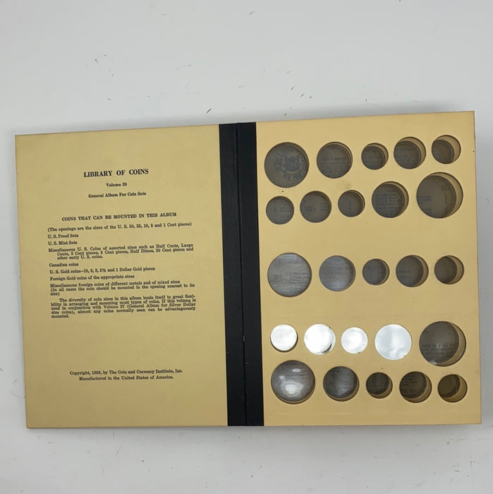 Library of Coins Vol 28 General Sets Coin Album-Used