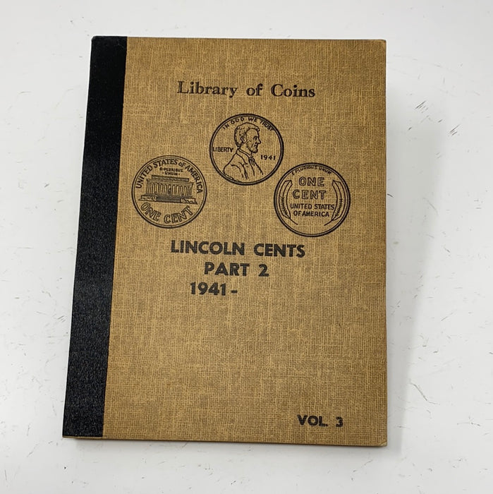 Library of Coins Vol 3 Lincoln Cents Part 2 Coin Album-Used