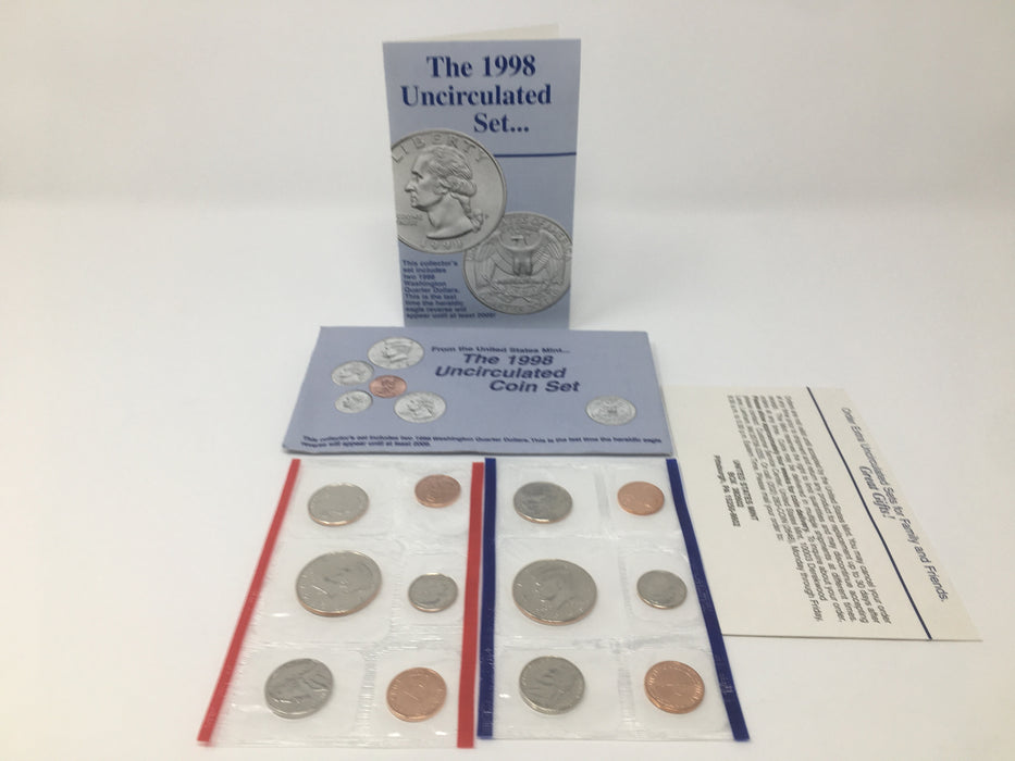 1998 P & D US Mint Uncirculated Coin Set