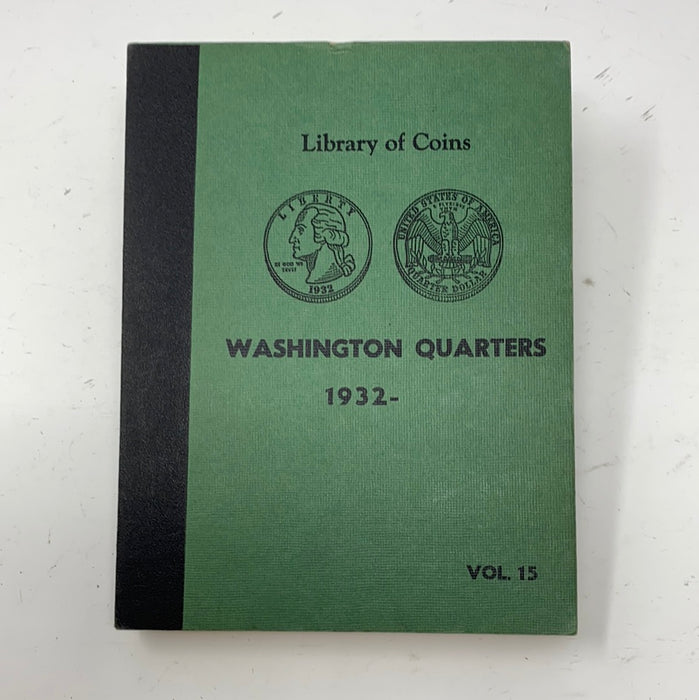 Library of Coins Vol 15 Washington Quarters Coin Album-Used