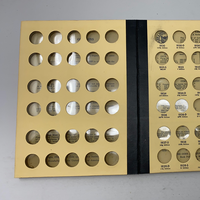 Library of Coins Vol 2 Lincoln Cents Part 1 Coin Album-Used