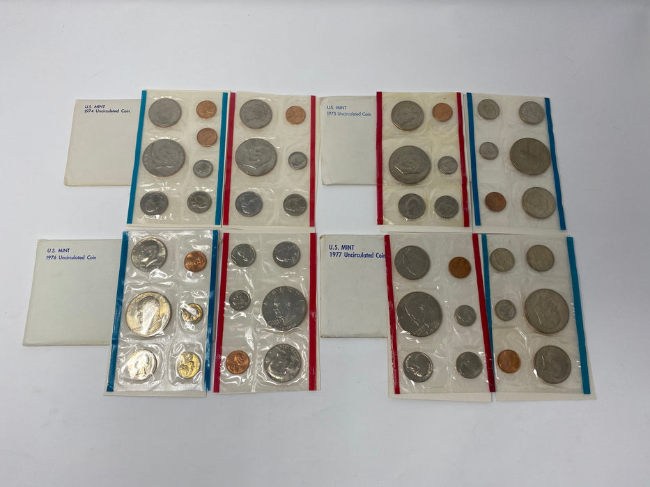 1970 - 1981 P & D US Mint Uncirculated Coin Set of 12