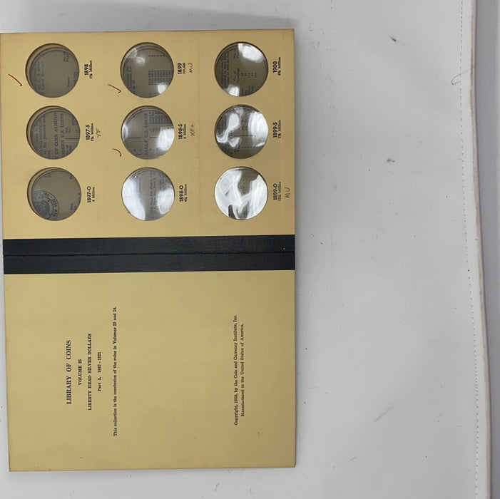 Library of Coins Vol 25 Morgan Silver Dollars Part 3 Coin Album-Used