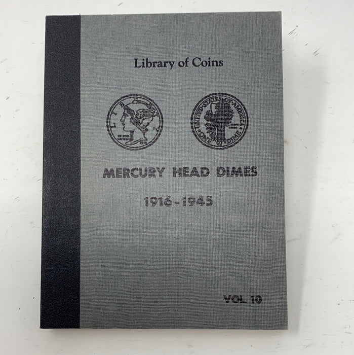 Library of Coins Vol 10 Mercury Head Dimes Coin Album-Used