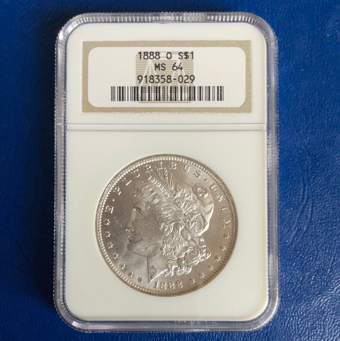 1888 O Morgan Silver Dollar NGC MS-64 - US Coin