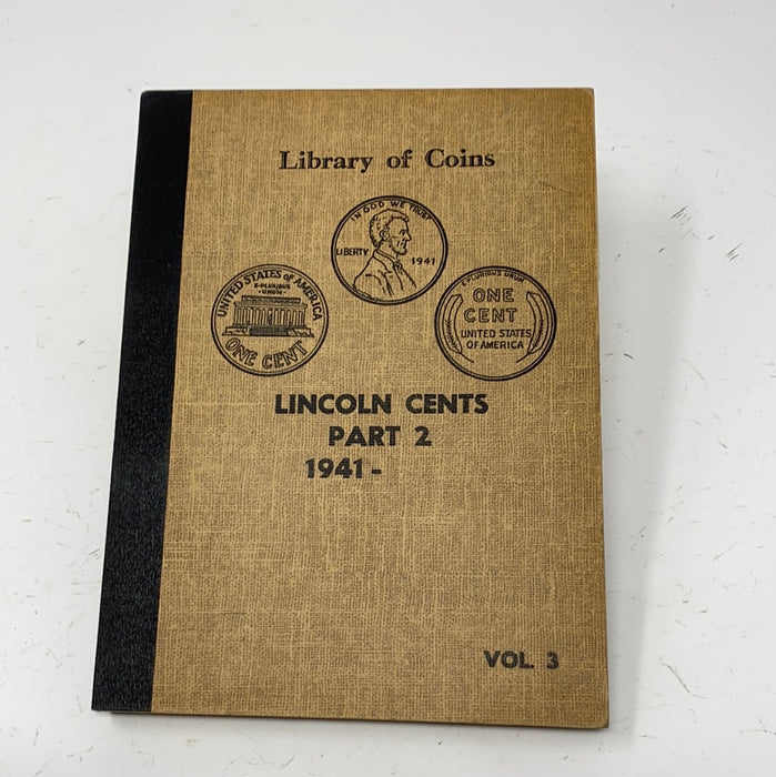 Library of Coins Vol 3 Lincoln Cents Part 2 Coin Album-Used