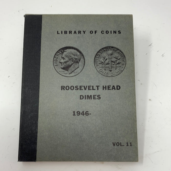 Library of Coins Vol 11 Roosevelt Head Dimes Coin Album-Used